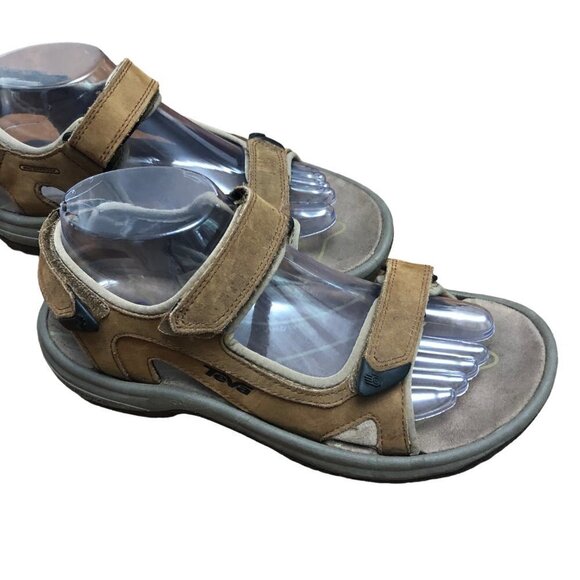 Teva Langdon Leather Sandals Shoes Men’s Size 7 Swtyle 1002263 - Picture 3 of 11